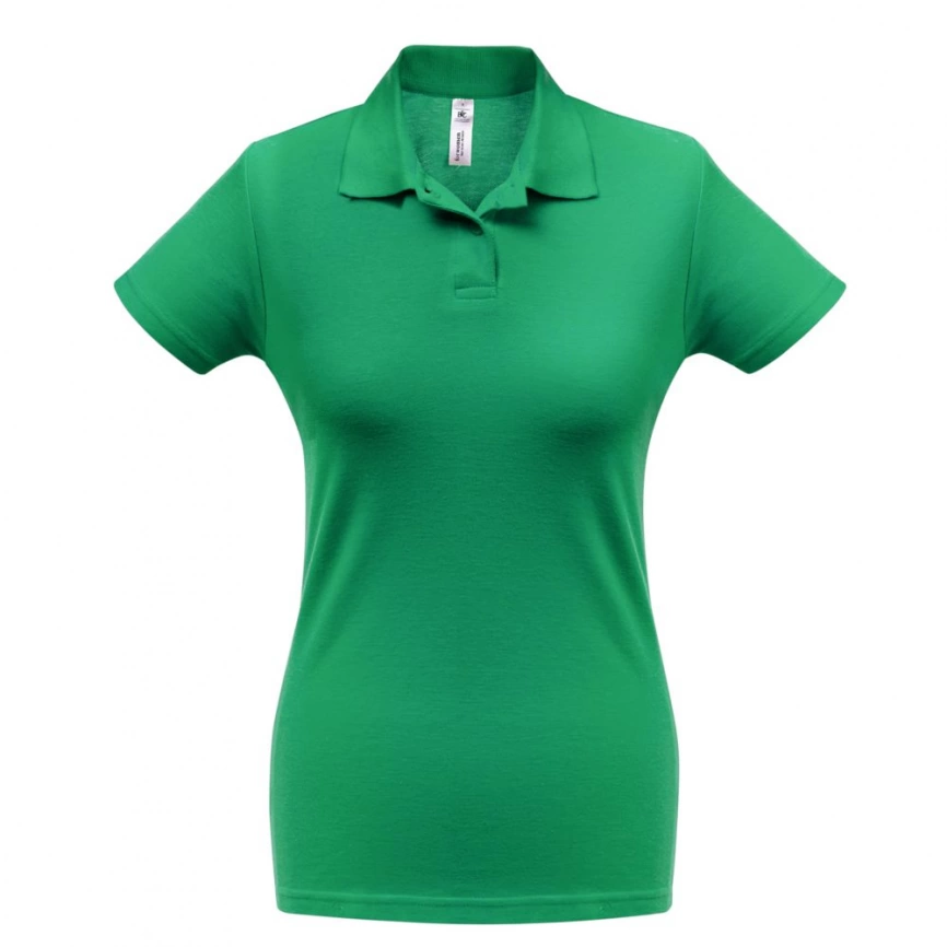 Рубашка поло женская ID.001 зеленая, размер XS фото 1