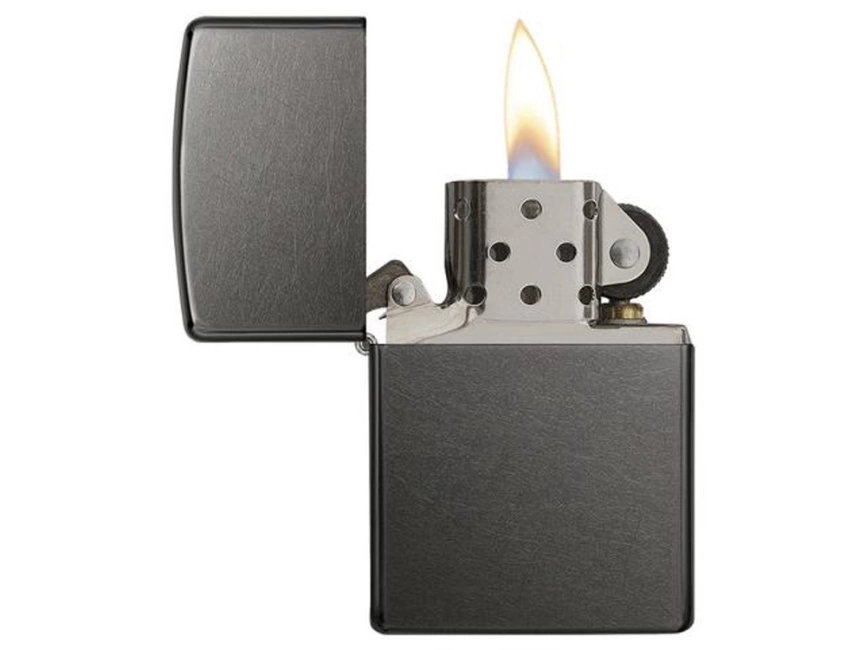 Зажигалка ZIPPO Classic с покрытием Gray Dusk , латунь/сталь, серая, матовая, 38x13x57 мм фото 3
