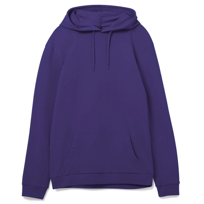 Толстовка с капюшоном унисекс Hoodie, фиолетовая, размер L фото 6