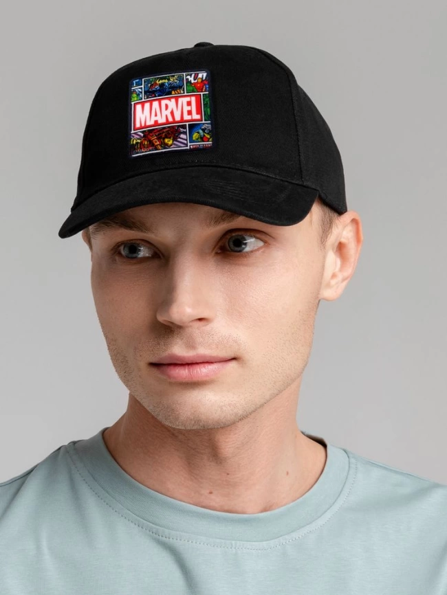 Бейсболка Marvel Comics, черная фото 5