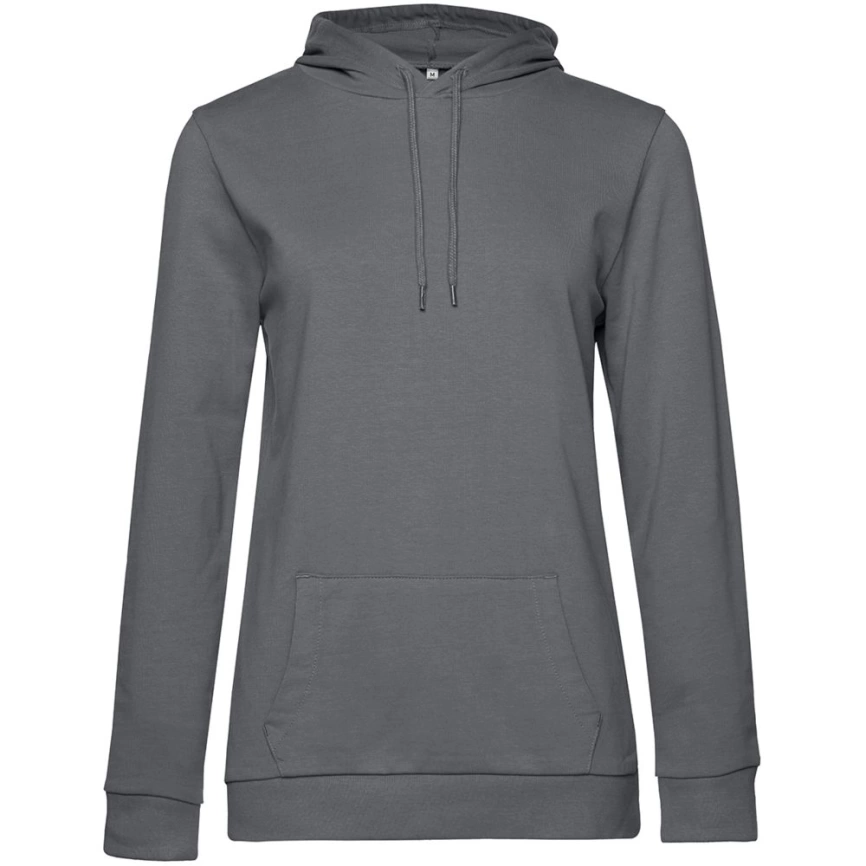 Толстовка с капюшоном женская Hoodie, серая (стальная), размер XL фото 1