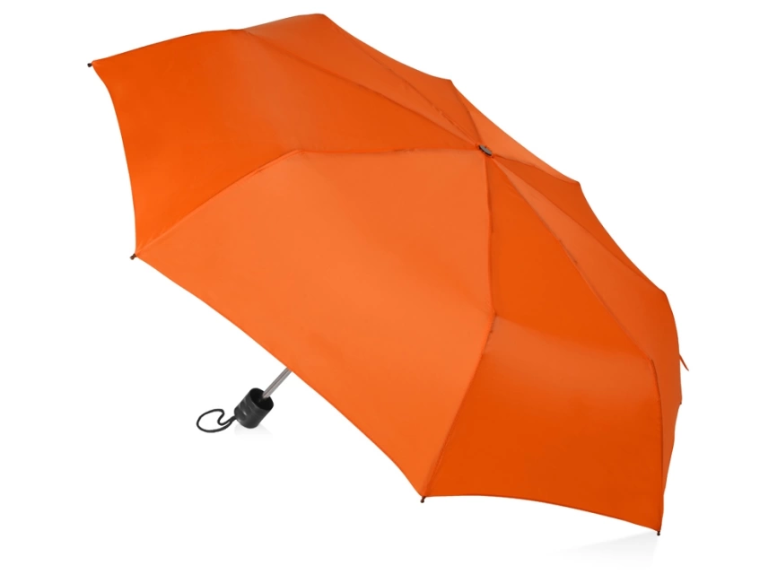 Зонт складной Columbus, механический, 3 сложения, с чехлом, оранжевый фото 2