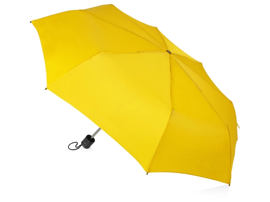 Зонт складной Columbus, механический, 3 сложения, с чехлом, желтый фото 2