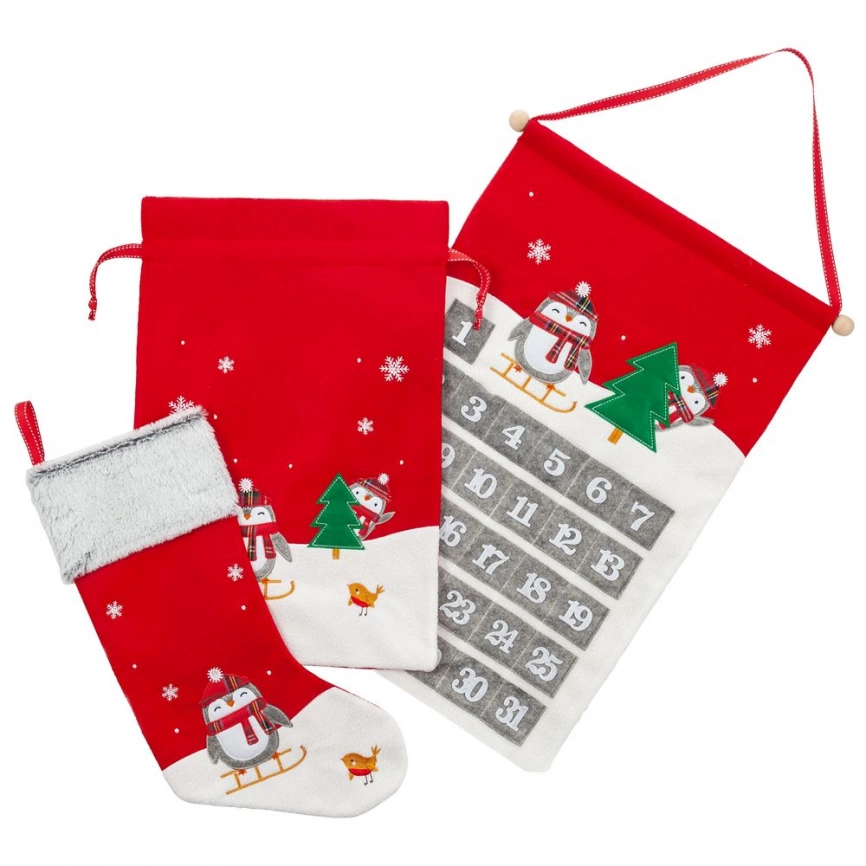 Мешок для подарков Noel, с пингвинами фото 4