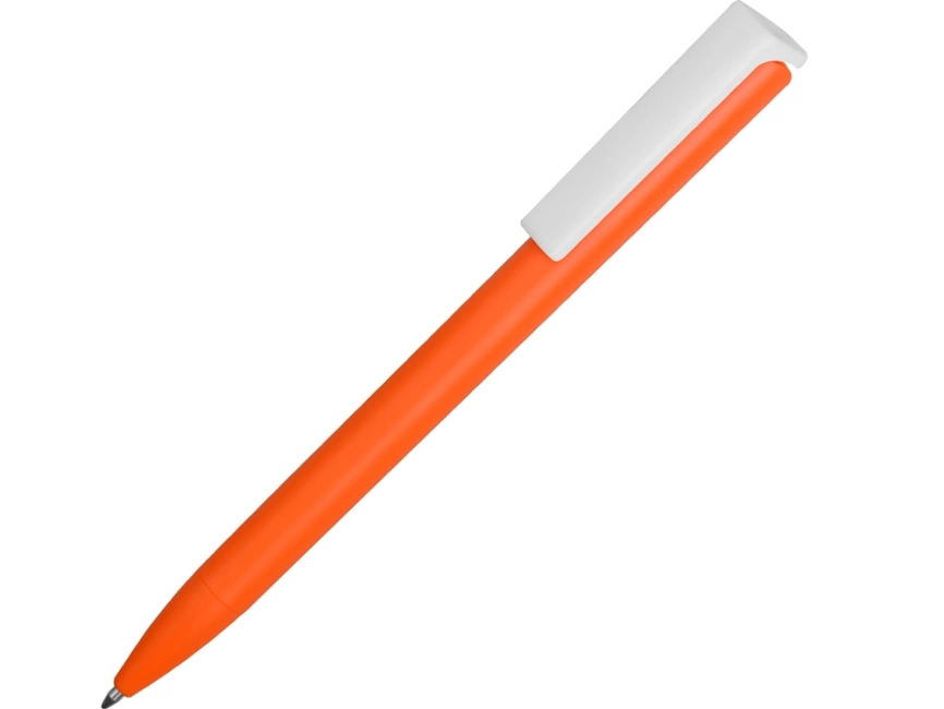 Ручка пластиковая шариковая Fillip, оранжевый/белый фото 1