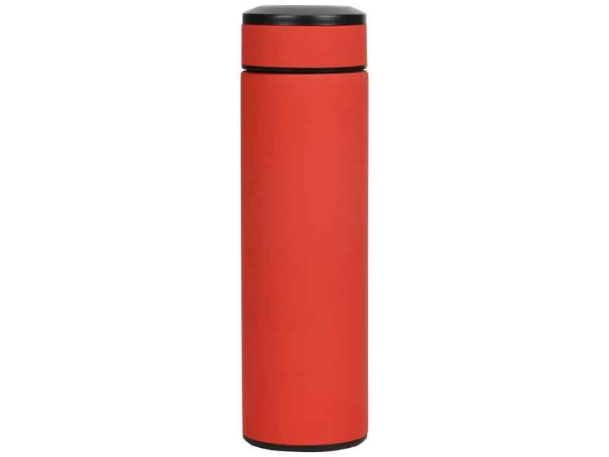 Термос Confident с покрытием soft-touch 420мл, красный фото 3