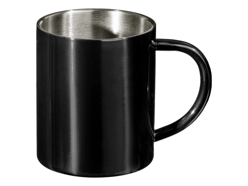 Стальная кружка с двойными стенками Altai, черный фото 2