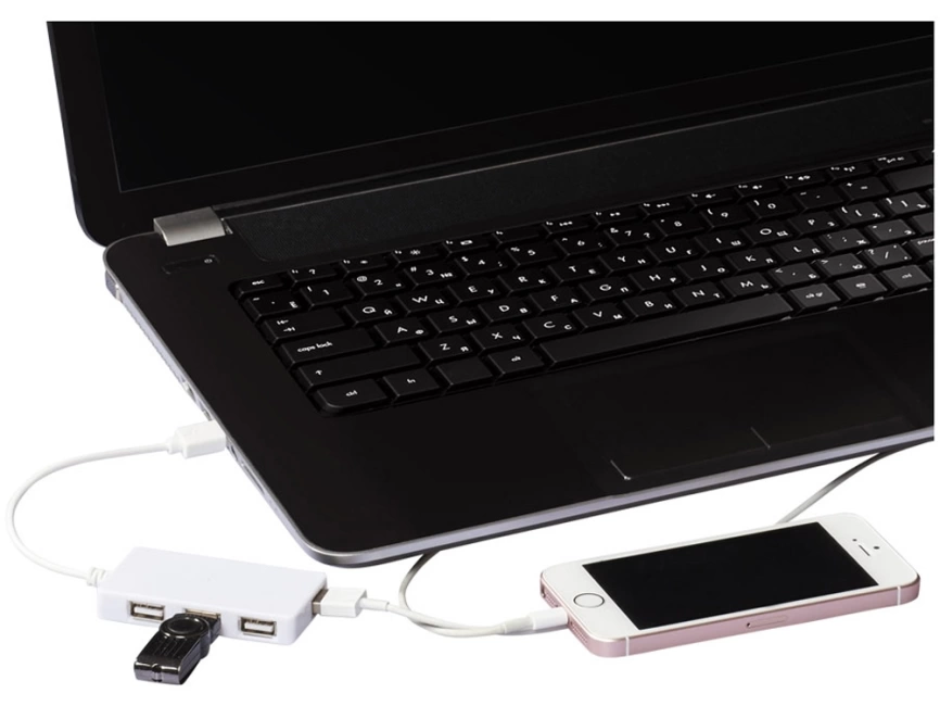 ЮСБ хаб Brick, белый фото 4