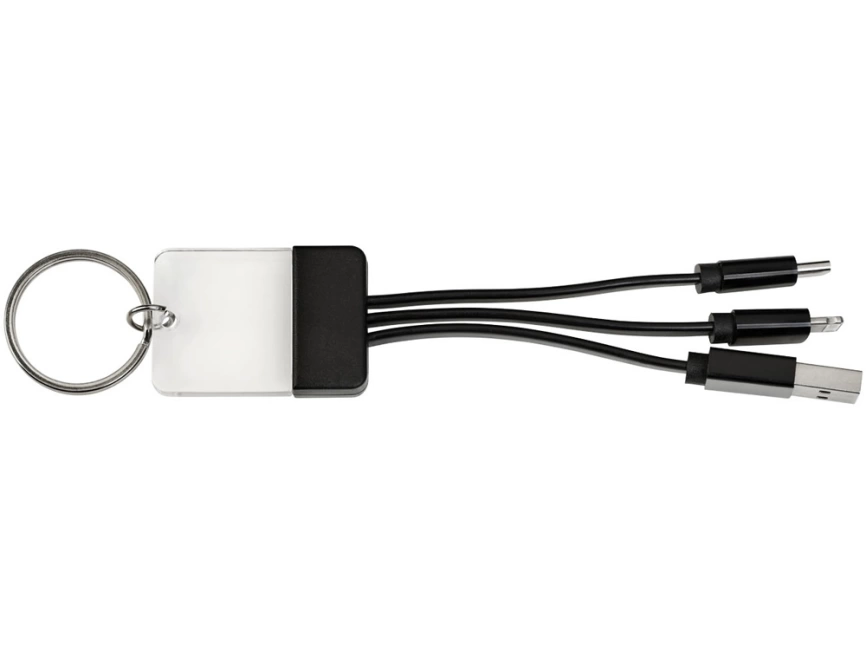 Кабель для зарядки Dazzle 3-в-1, черный фото 3