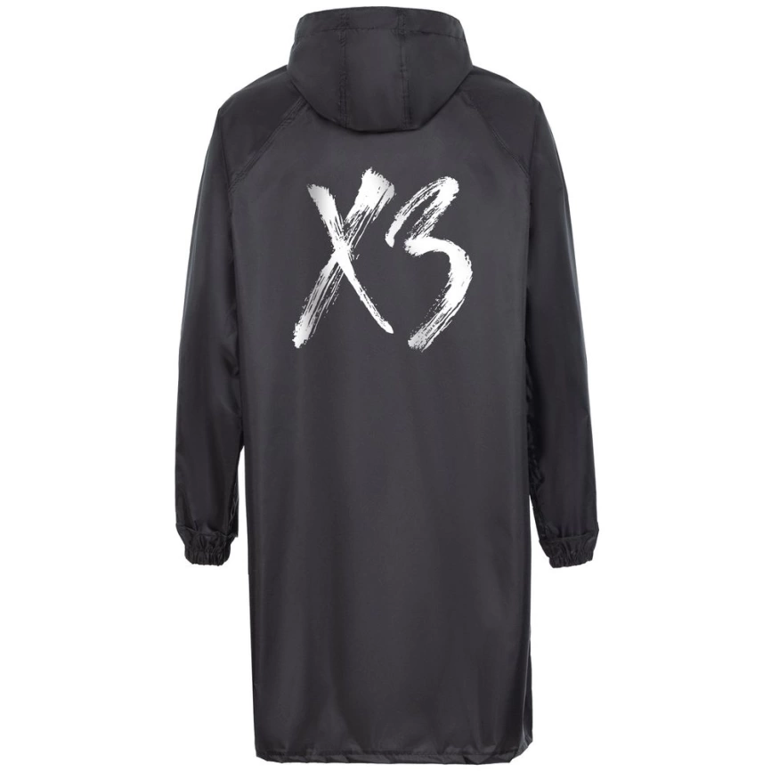 Дождевик с карманами «ХЗ», черный, размер XL фото 6