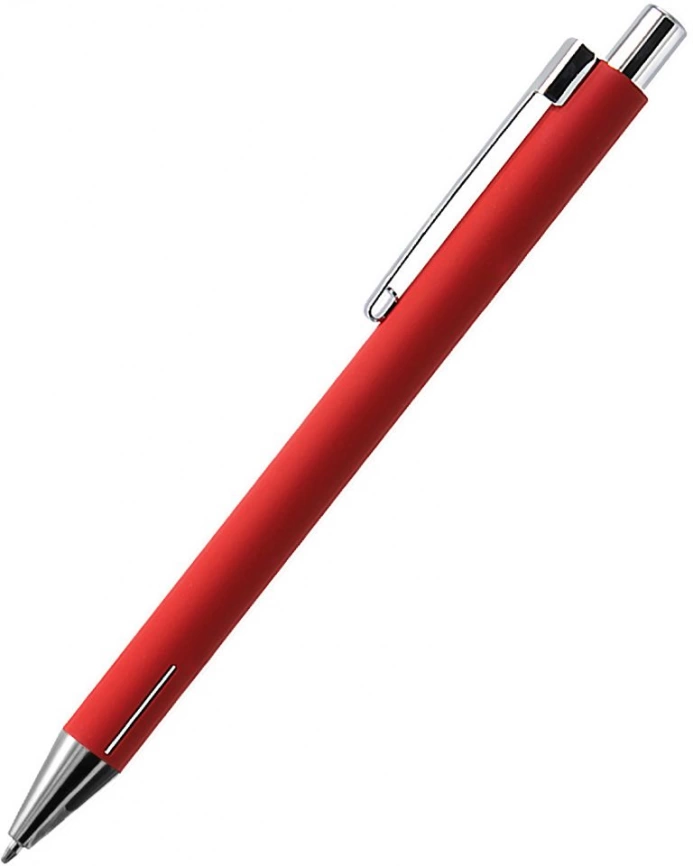 Ручка металлическая Elegant Soft, красная фото 3