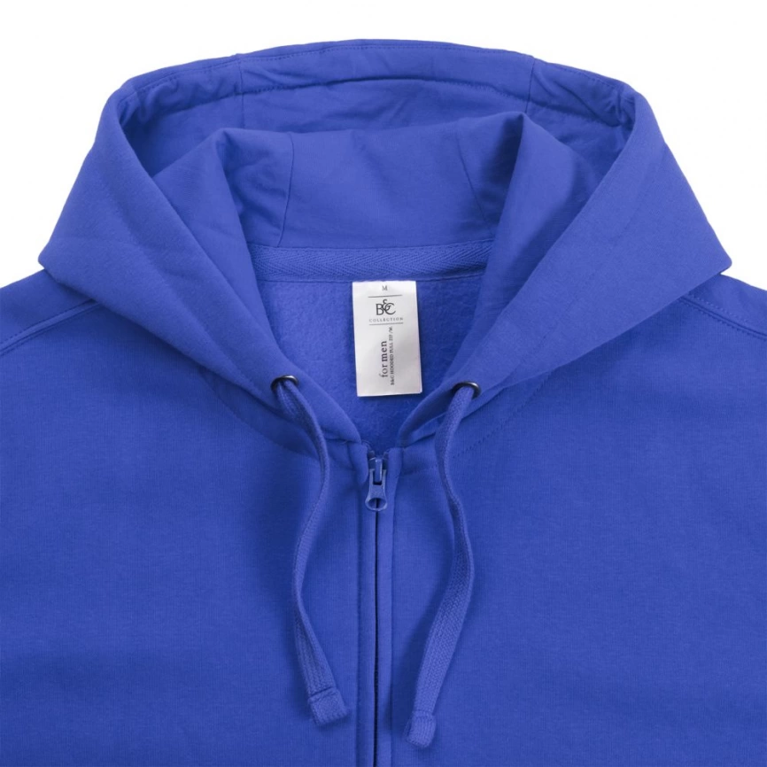 Толстовка мужская Hooded Full Zip ярко-синяя, размер XXL фото 4