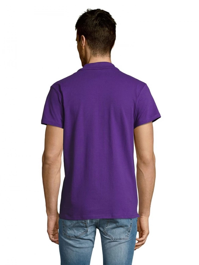 Рубашка поло мужская Summer 170 темно-фиолетовая, размер L фото 14