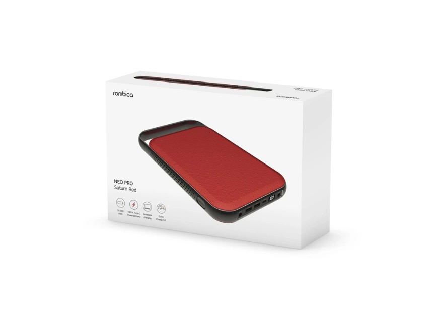 Внешний аккумулятор NEO PRO Saturn для ноутбуков с QC/PD, 55000 mAh, красный фото 6