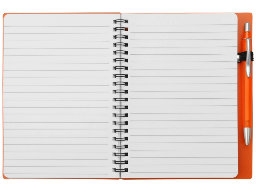 Блокнот Контакт с ручкой, оранжевый фото 5