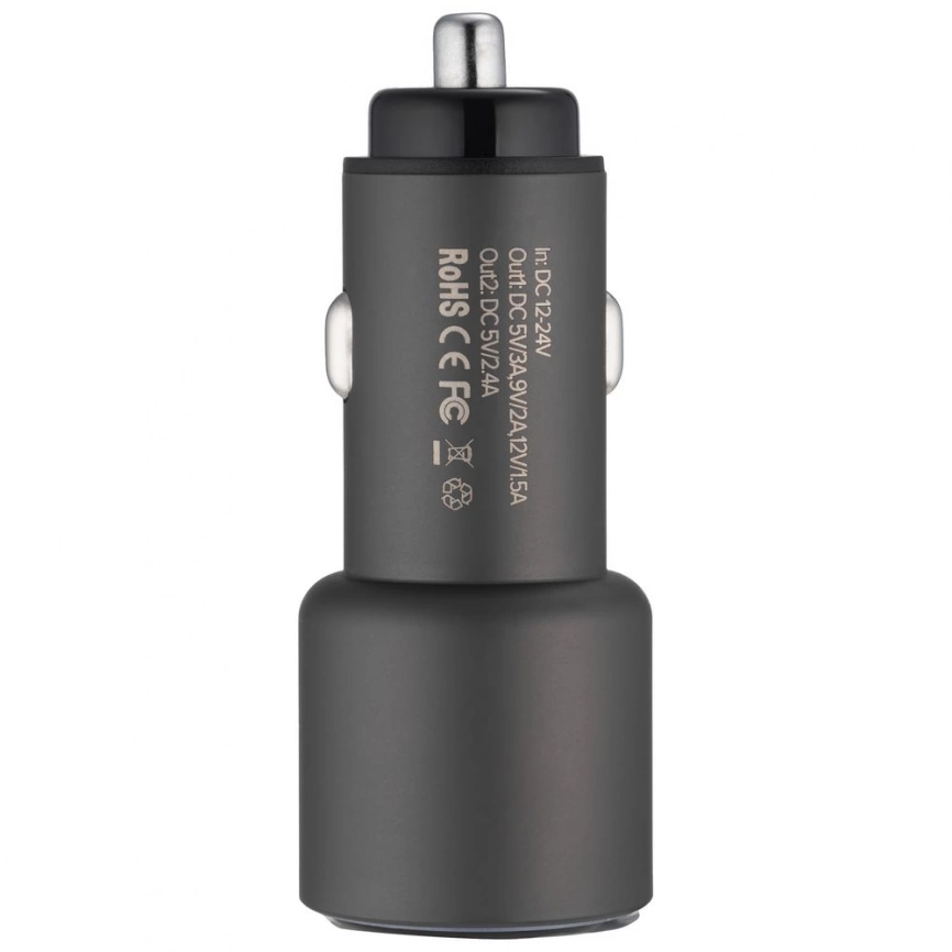 Автомобильное зарядное устройство Volto, серое фото 4