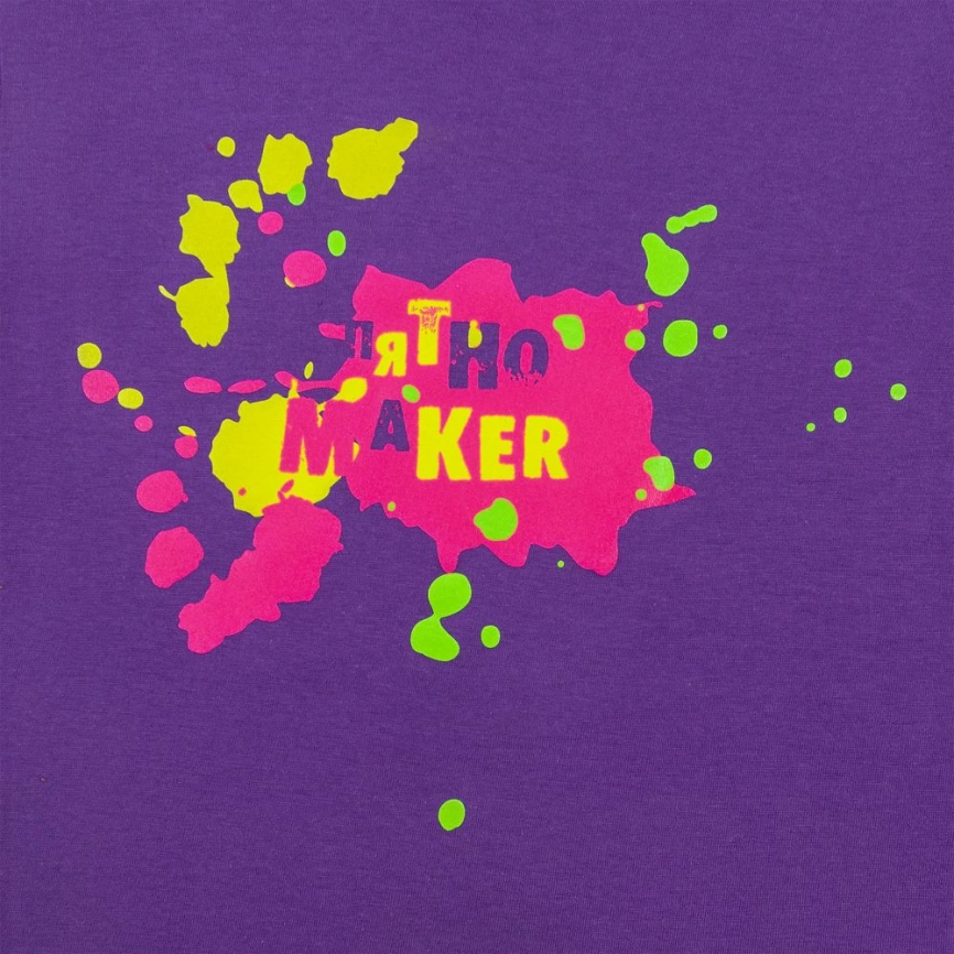 Футболка детская «Пятно Maker», фиолетовая, на рост 96-104 см (4 года) фото 3