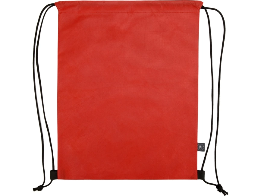 Рюкзак-мешок Reviver из нетканого переработанного материала RPET, красный фото 4