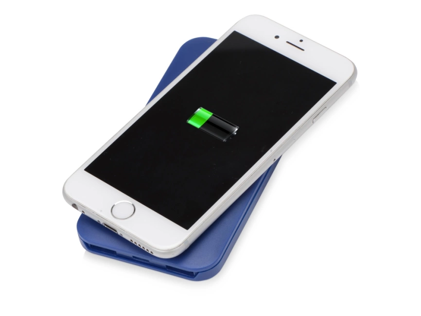 Портативное беспроводное зарядное устройство Impulse, 4000 mAh, синий фото 2