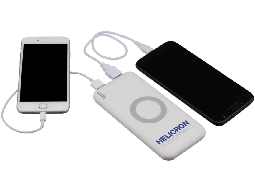 Беспроводное зарядное устройство Coma 6000 мА/ч, белый фото 7