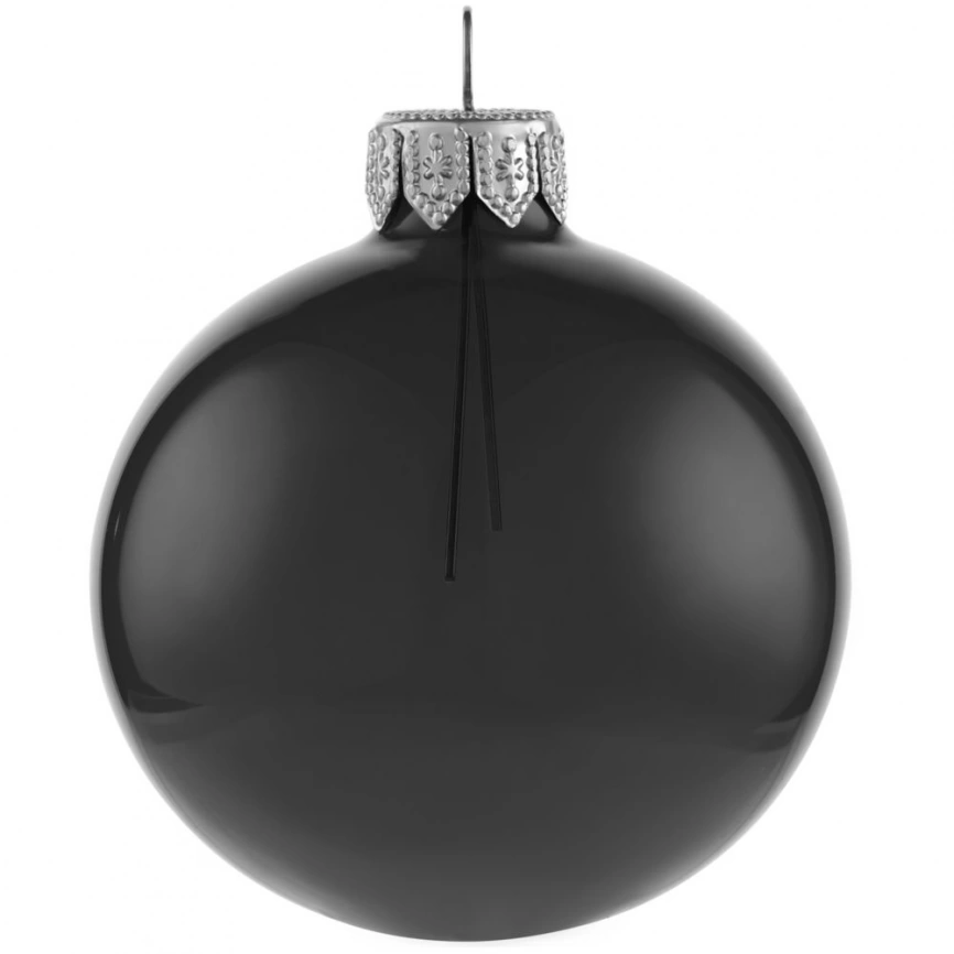 Елочный шар Gala Night в коробке, черный, 6 см фото 2
