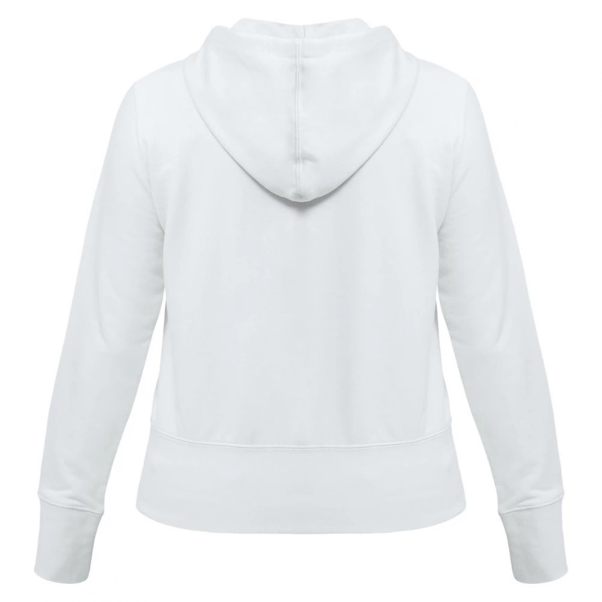 Толстовка женская Hooded Full Zip белая, размер M фото 3