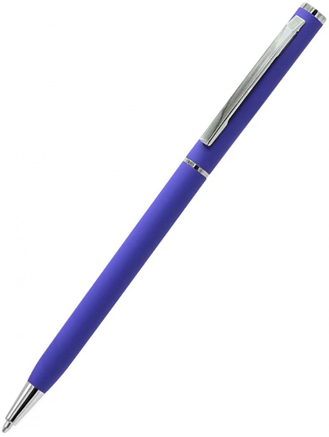 Ручка шариковая металлическая Tinny Soft, синяя фото 1