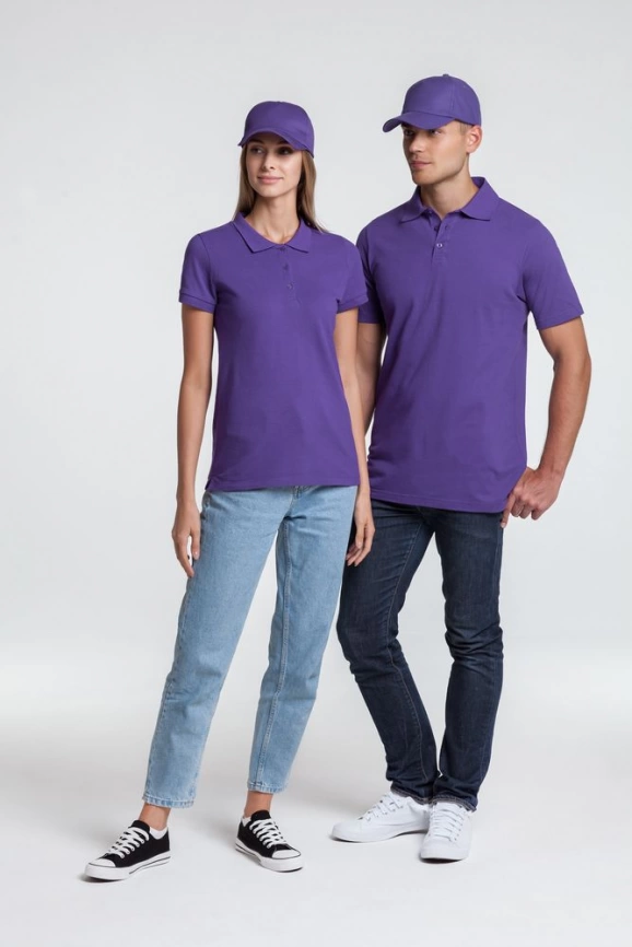 Рубашка поло мужская Virma light, фиолетовая, размер M фото 6