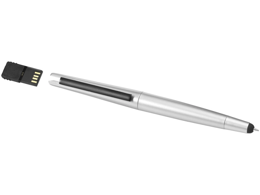 Ручка-стилус шариковая Naju с флеш-картой USB 2.0 на 4 Гб. фото 2