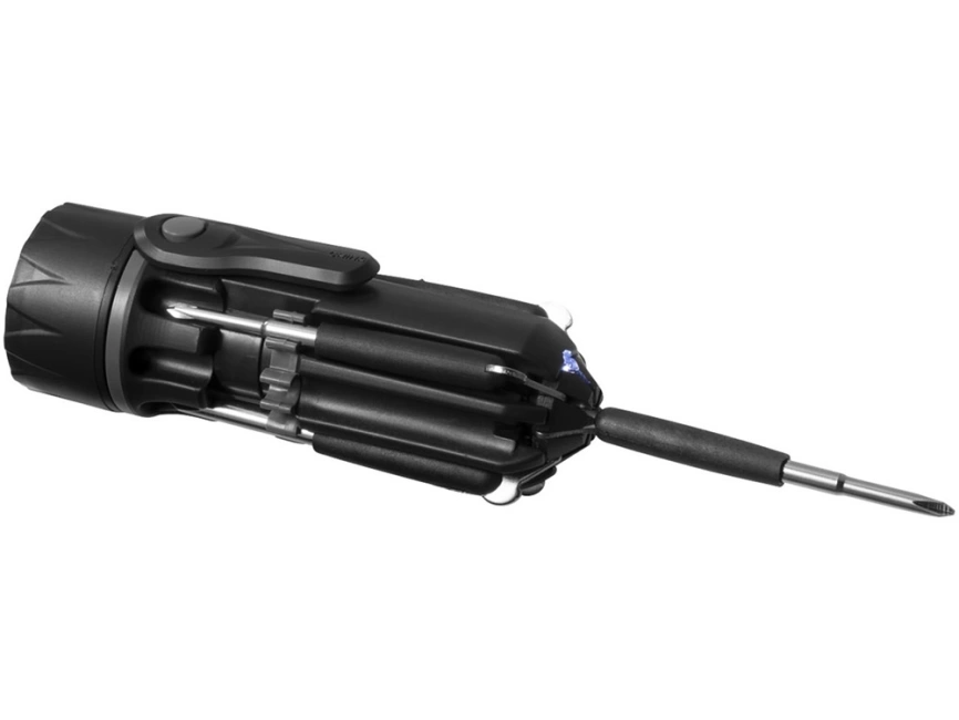 Фонарик с отвертками Spidey 8 в 1, черный фото 2