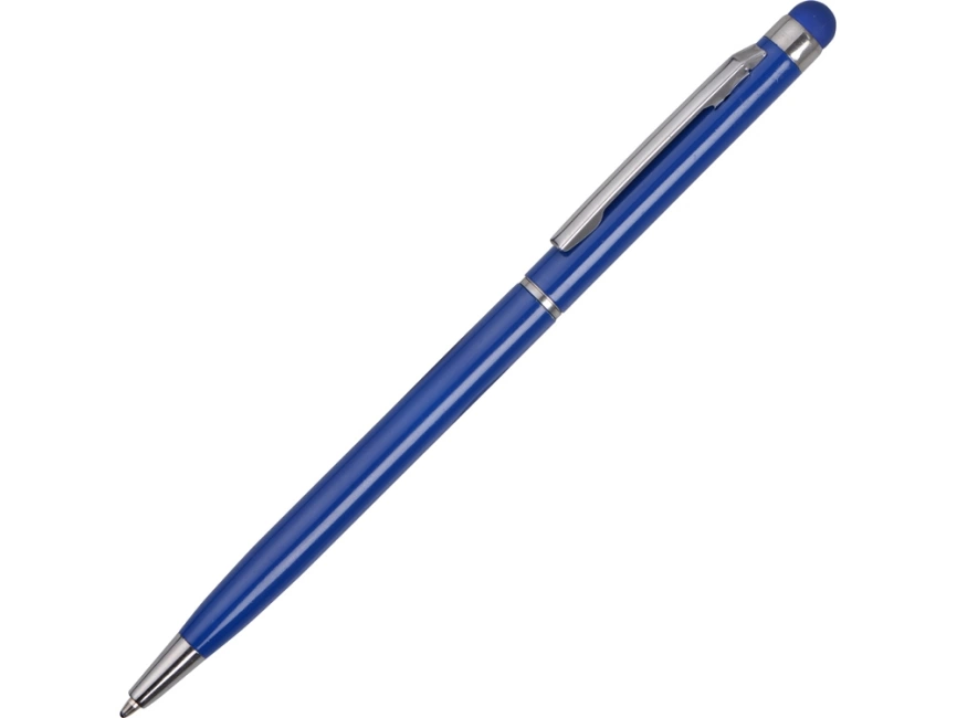 Ручка-стилус металлическай шариковая Jucy, синий фото 1