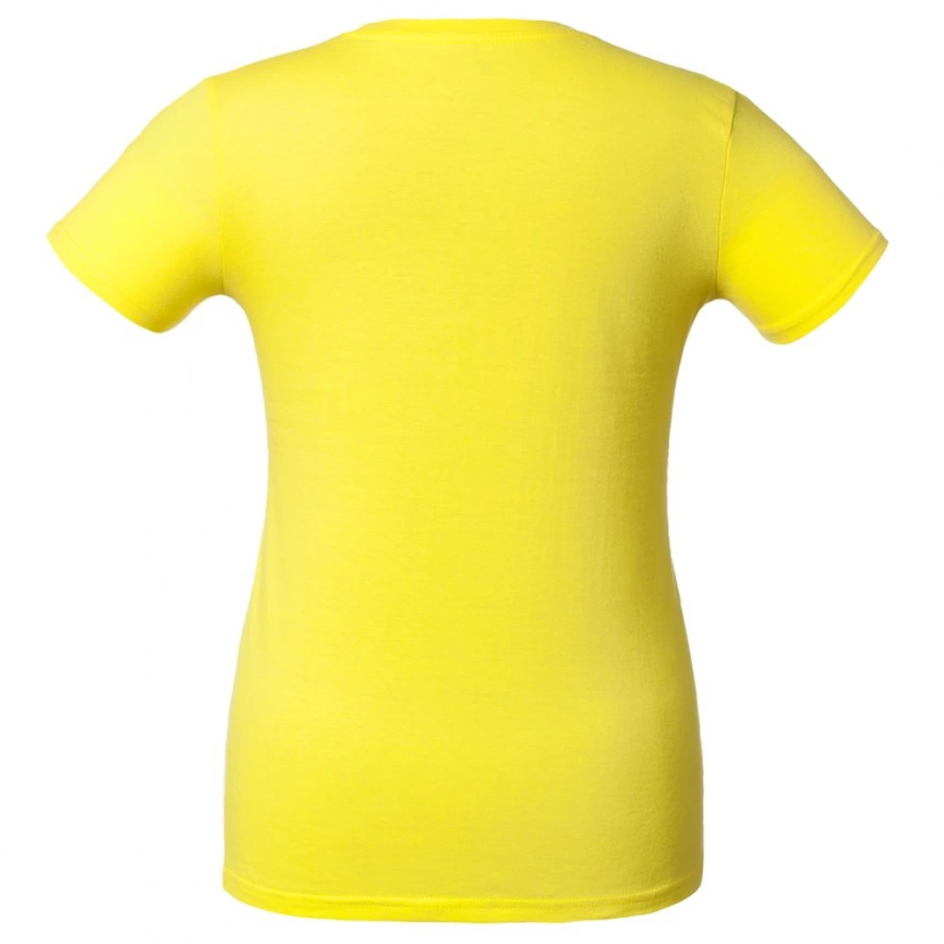Футболка женская T-bolka Lady желтая, размер S фото 2