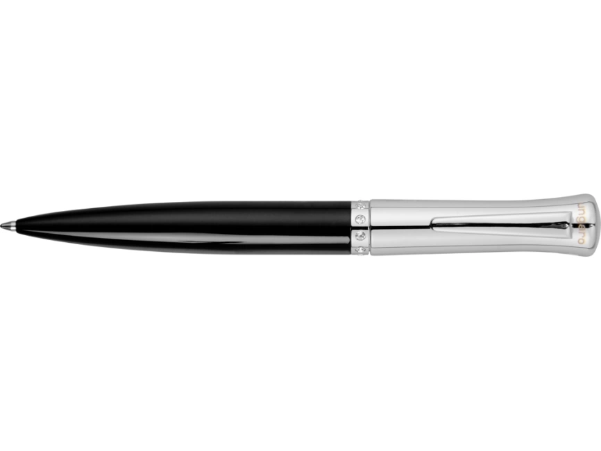 Ручка шариковая Ungaro модель Ovieto в футляре, черный/серебристый фото 5