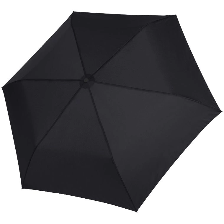 Зонт складной Zero Large, черный фото 1