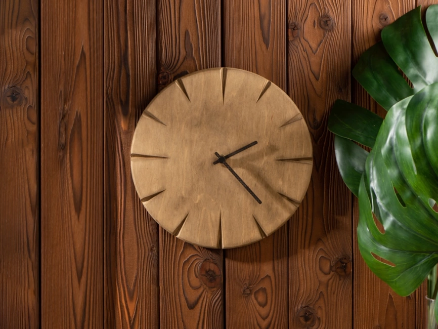 Часы деревянные Helga, 28 см, палисандр фото 7