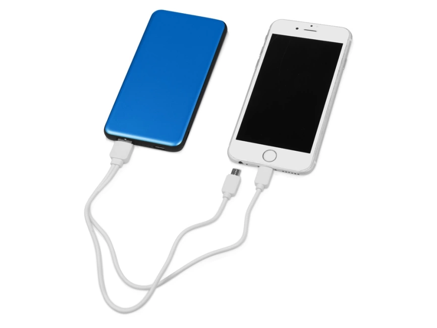 Портативное зарядное устройство Shell Pro, 10000 mAh, синий/черный фото 2