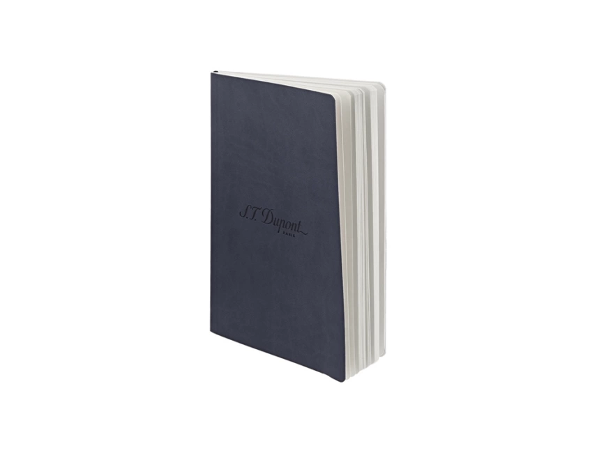 Блокнот Notebook, синяя искуcственная кожа с логотипом Dupont, формат А5, бумага: линованная фото 3