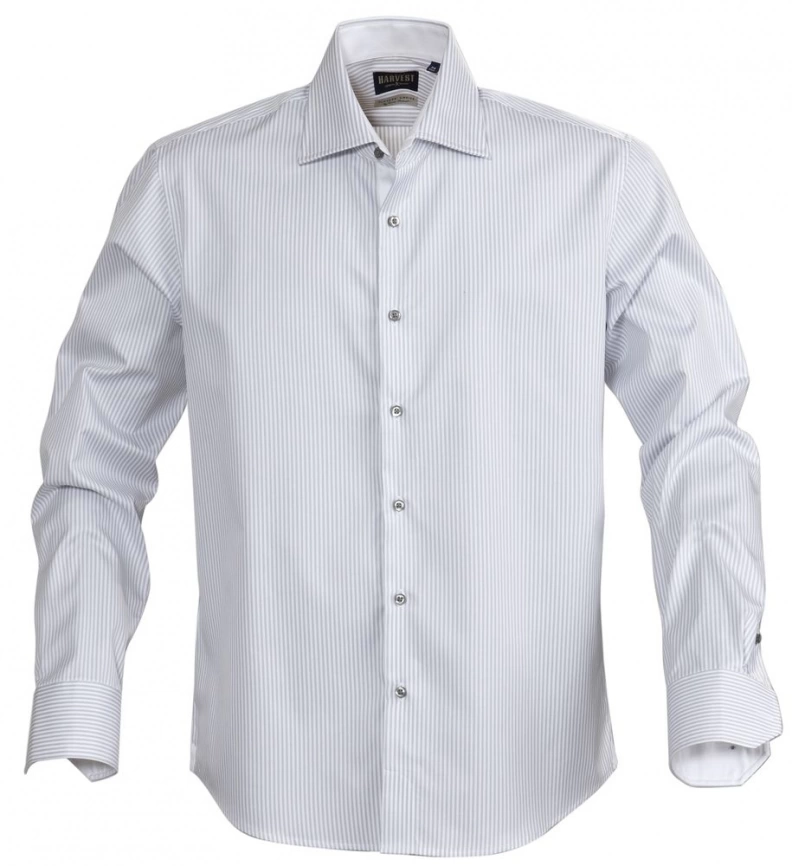 Рубашка мужская в полоску Reno, серая, размер XXL фото 1