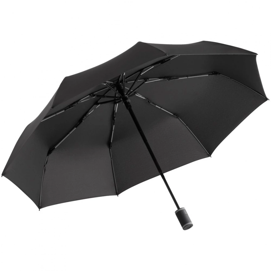Зонт складной AOC Mini с цветными спицами, серый фото 1