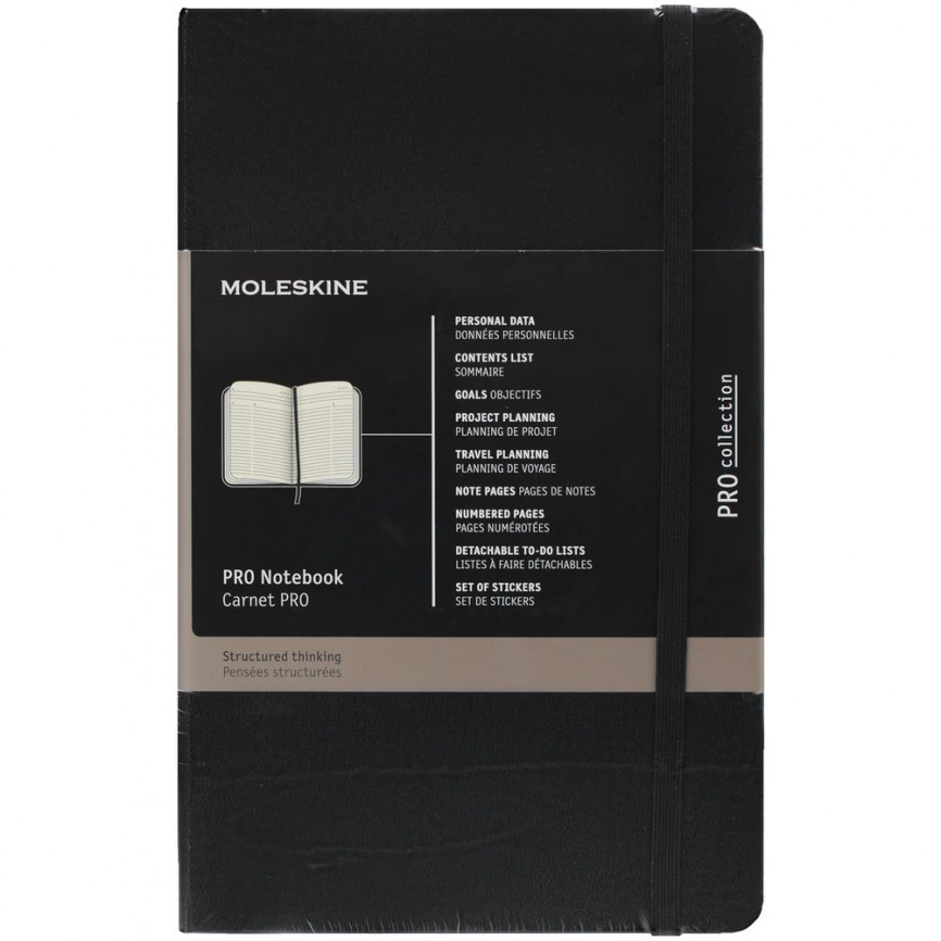 Записная книжка Moleskine Professional Large, черная фото 11