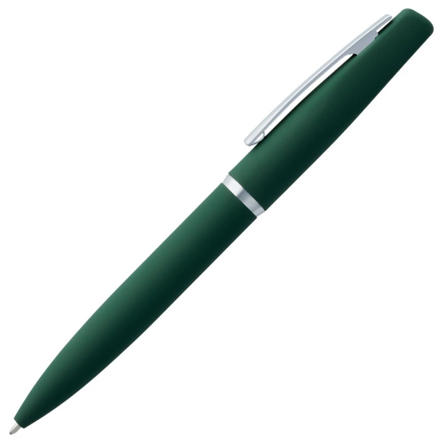 Ручка шариковая Bolt Soft Touch, зеленая фото 2