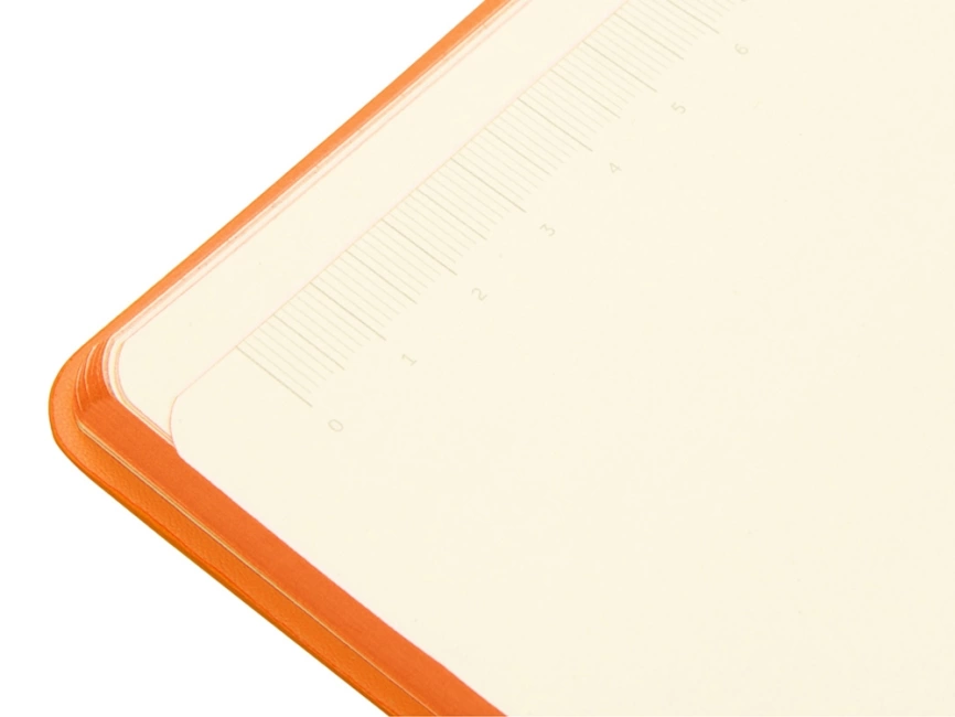 Блокнот Notepeno 130x205 мм с тонированными линованными страницами, оранжевый фото 7