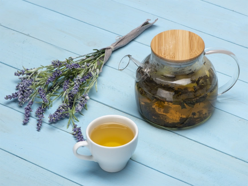 Стеклянный заварочный чайник Sencha с бамбуковой крышкой фото 5