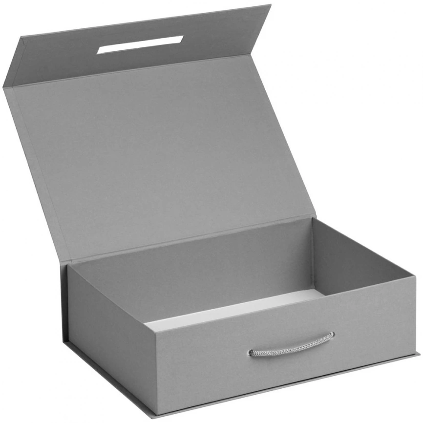 Коробка Case, подарочная, серая матовая фото 2