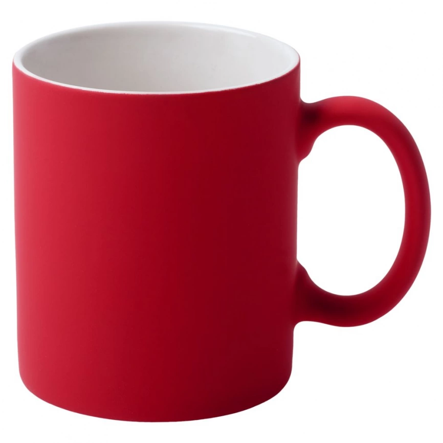 Кружка Sippy c покрытием софт-тач, 340 мл., ярко-красная фото 1