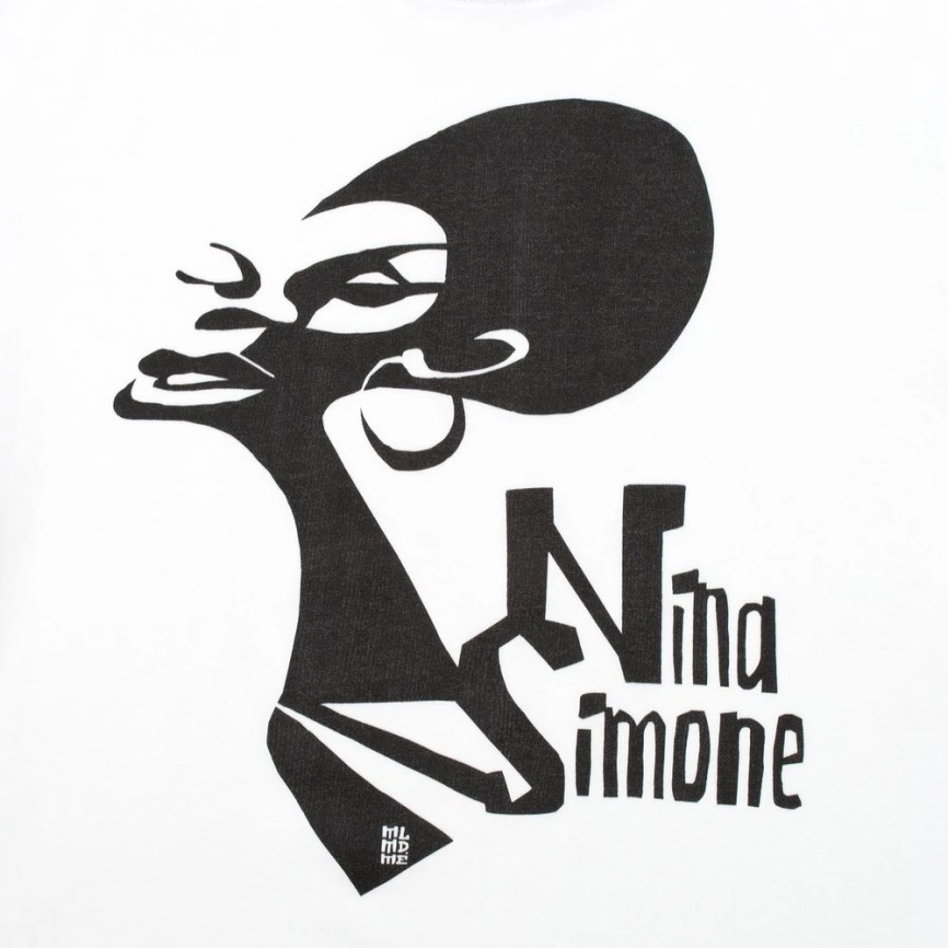 Футболка женская «Меламед. Nina Simone», белая, размер XL фото 2