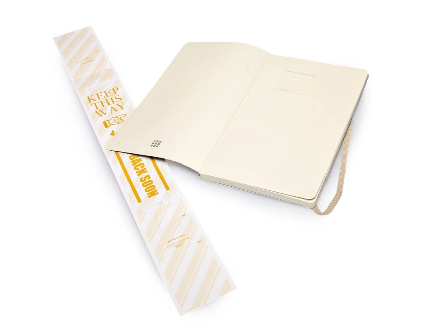 Записная книжка Moleskine Classic Soft (в линейку), Large (13х21см), бежевый фото 3