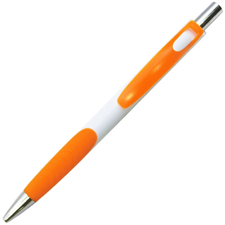 Ручка шариковая, пластик, белый/оранжевый, ГАУДИ фото 2