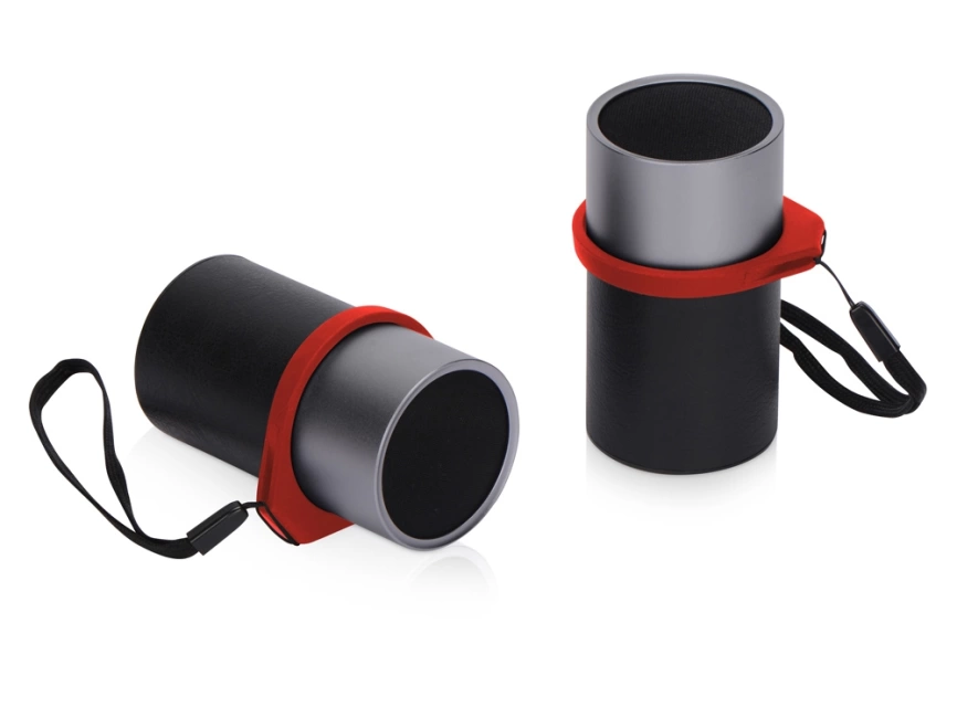 Портативные парные колонки Qjet TWS Mates с красными кольцами фото 1