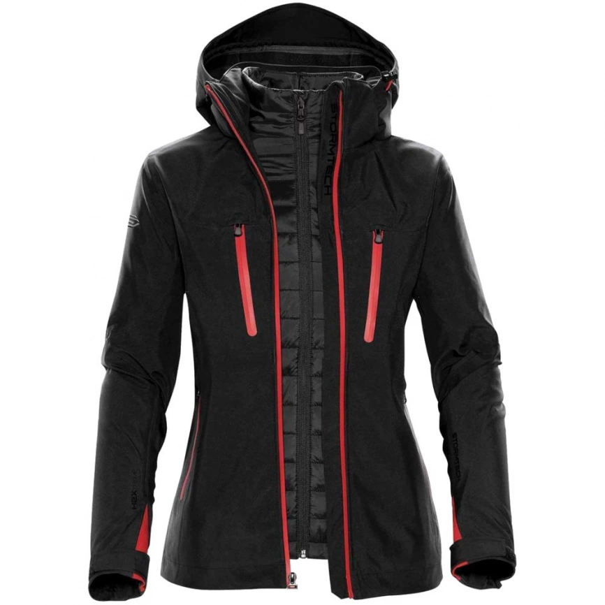 Куртка-трансформер женская Matrix черная с красным, размер XL фото 1
